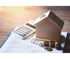 Divorce Lending Loan Papers, Calculator, House