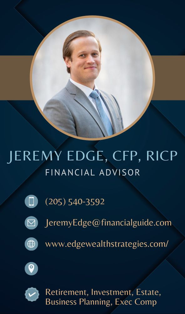 Trusted Referral Partner - Jeremy Edge, Financial Advisor Contact Card